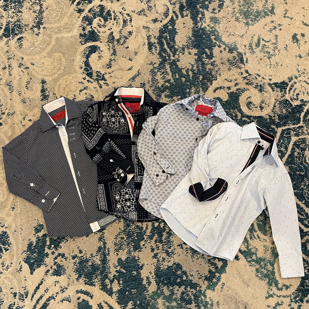 Toddler Boy’s Elie Balleh Size 3 blue shirt bundle